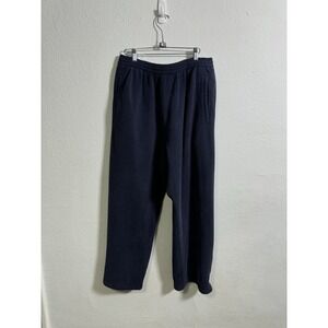 NEW GAP x YEEZY YZY x BALENCIAGA Polar Fleece Navy Baggy Sweat Pants Men Sz L